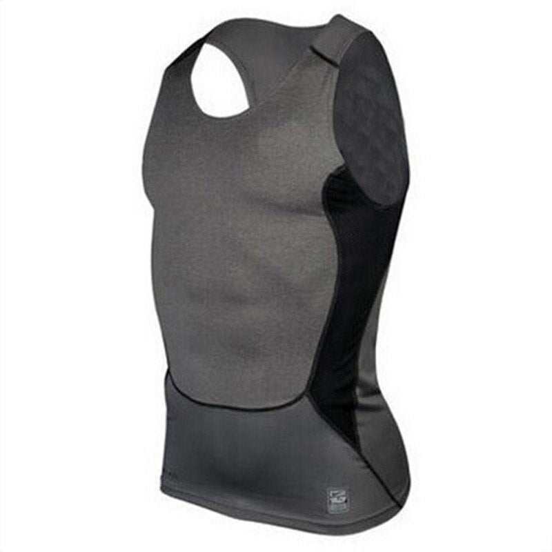 Men's Quick Dry Fitness Base Layer Top Compression Sleeveless Breathable Shirts Sport Vest
