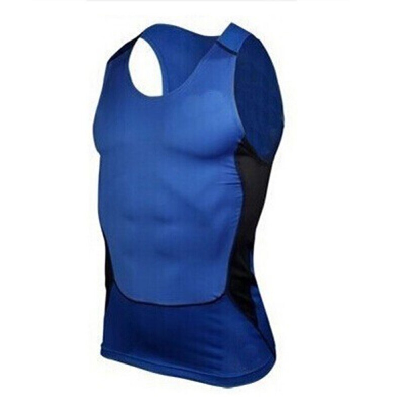 Men's Quick Dry Fitness Base Layer Top Compression Sleeveless Breathable Shirts Sport Vest
