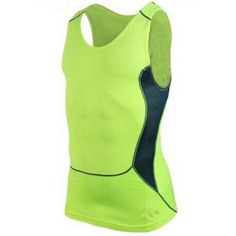 Men's Quick Dry Fitness Base Layer Top Compression Sleeveless Breathable Shirts Sport Vest