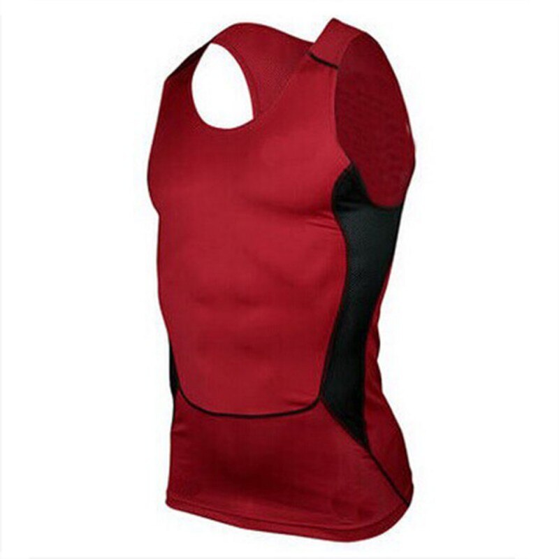 Men's Quick Dry Fitness Base Layer Top Compression Sleeveless Breathable Shirts Sport Vest