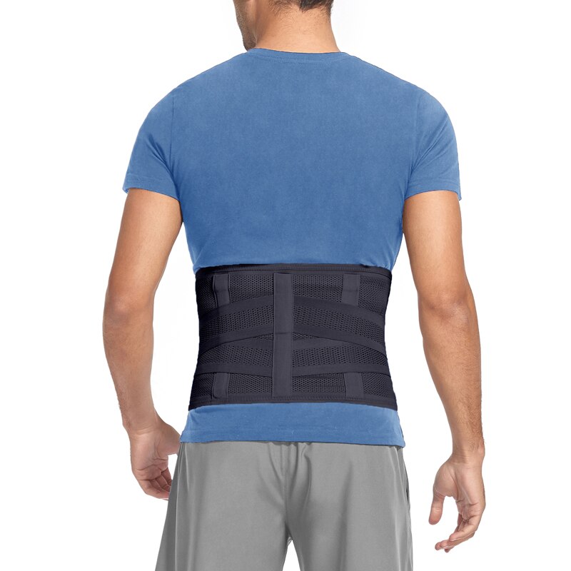 MANIFIQUE Waist Trainer Men Back Support Belt Breathable Mesh Design Slimming Body Shaper Workout Cincher Shapewear Corset