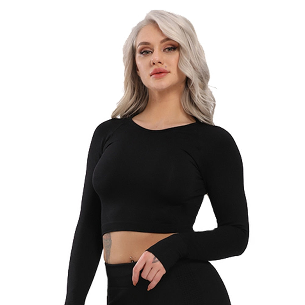 Seamless Long Sleeve Yoga Top