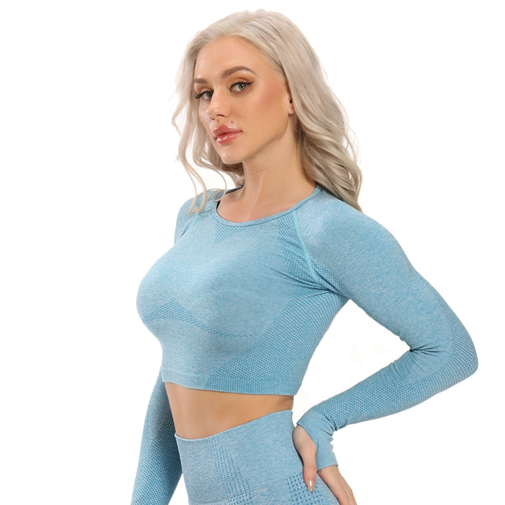 Seamless Long Sleeve Yoga Top