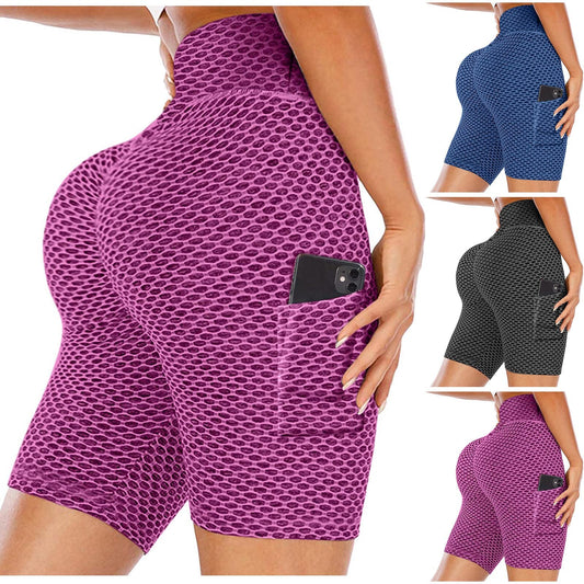 Seamless Sports Shorts For Women Hip Push Up Short Leggings High Waist Gym Yoga Shorts Tummy Control Shorts Lose Weight