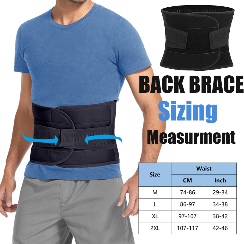 Waist Trainer Men Back Support Belt