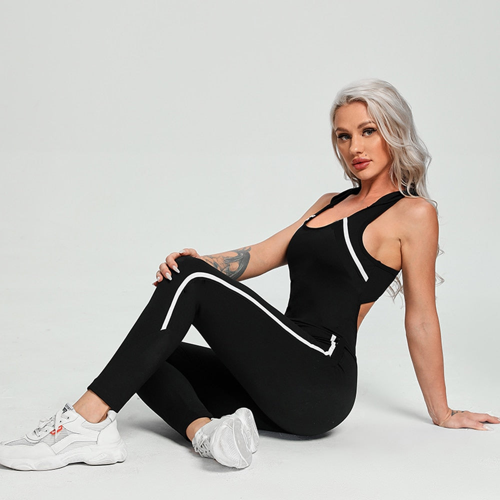 Sexy Hollow Backless Tracksuit