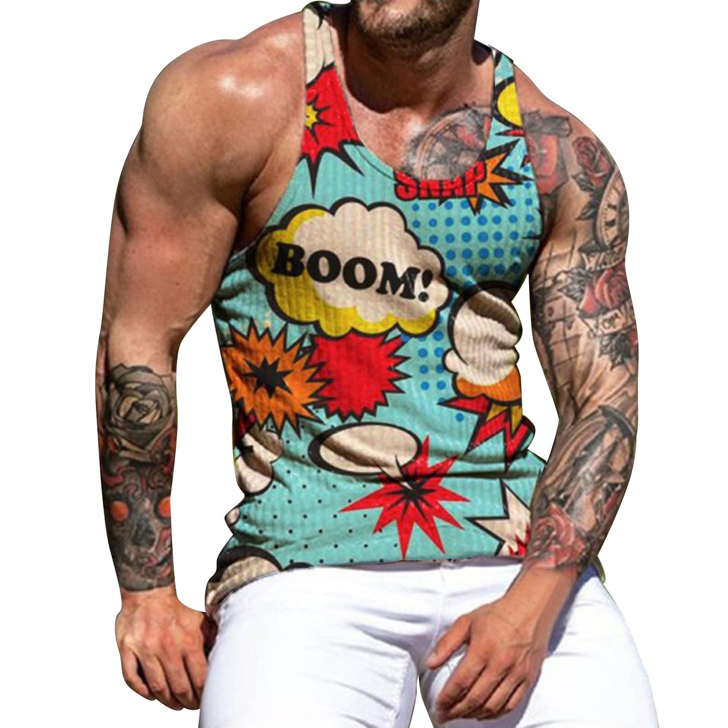 Ribbed Tank Top Men